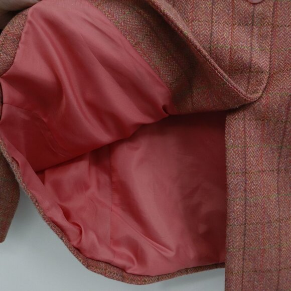 Lands End Wool Jacket Women 16P Pink Classic Preppy Professional Academia Career - Picture 5 of 16